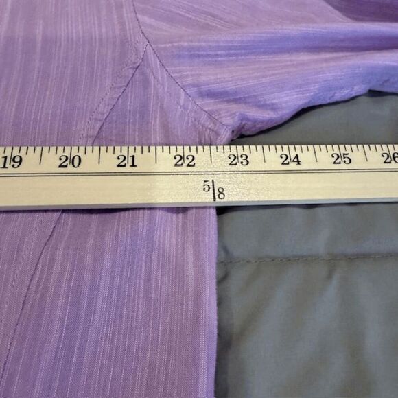 Bespoke Button Front Lavender Purple Contrast Plaid Flip Cuff Size XXL - Picture 11 of 14
